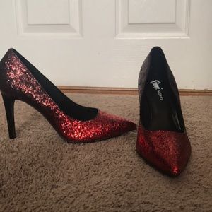 GREAT PRICE! Glitter Red Heels